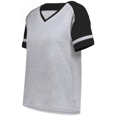 Augusta Sportswear Women's Fanatic 2.0 Tee, Grey Heather/Black, L