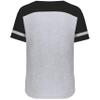 Augusta Sportswear Women's Fanatic 2.0 Tee, Grey Heather/Black, L view 3