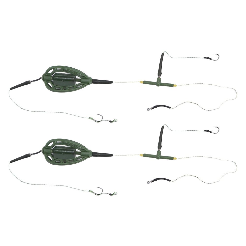 01 02 015 Carp Fishing Bait Feeder, Long Line Portable European Style Carp Feeder Fishing Accessories for Bank for River for Lake(35g)