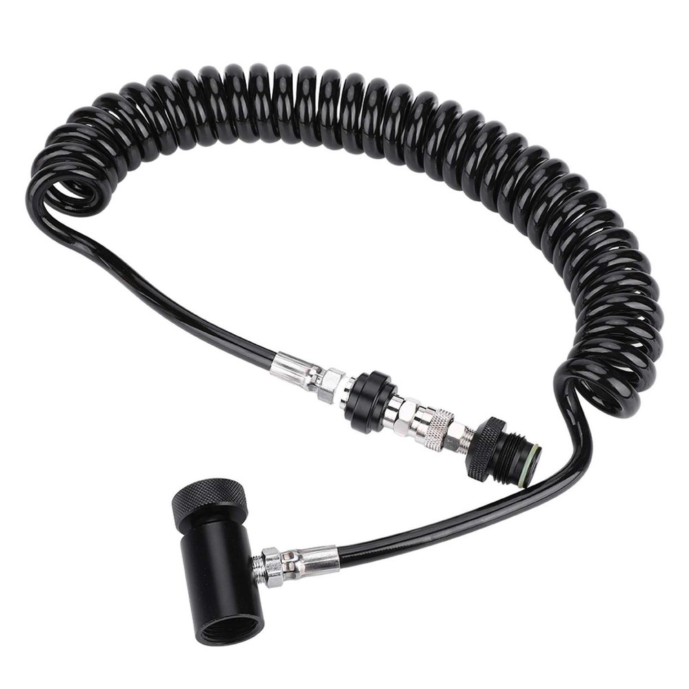 Hose, Paintball Hose Remote Coil Cylinder Paintball Marker for Co2 Tanks for 3000 Psi for 4500 Psi HPA Systems