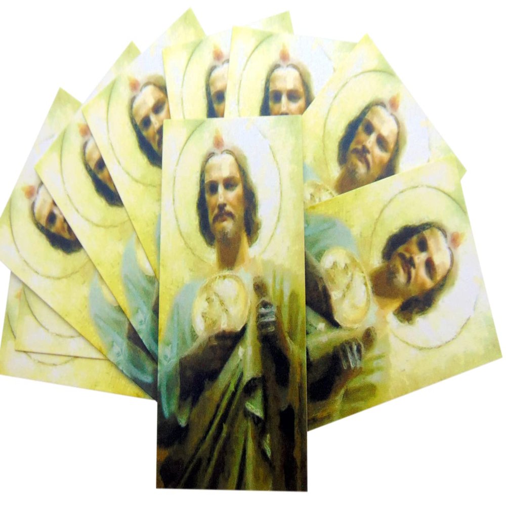St Jude Holy Card Set Prayer on Back Patron Saint of Lost Causes Pack of 10