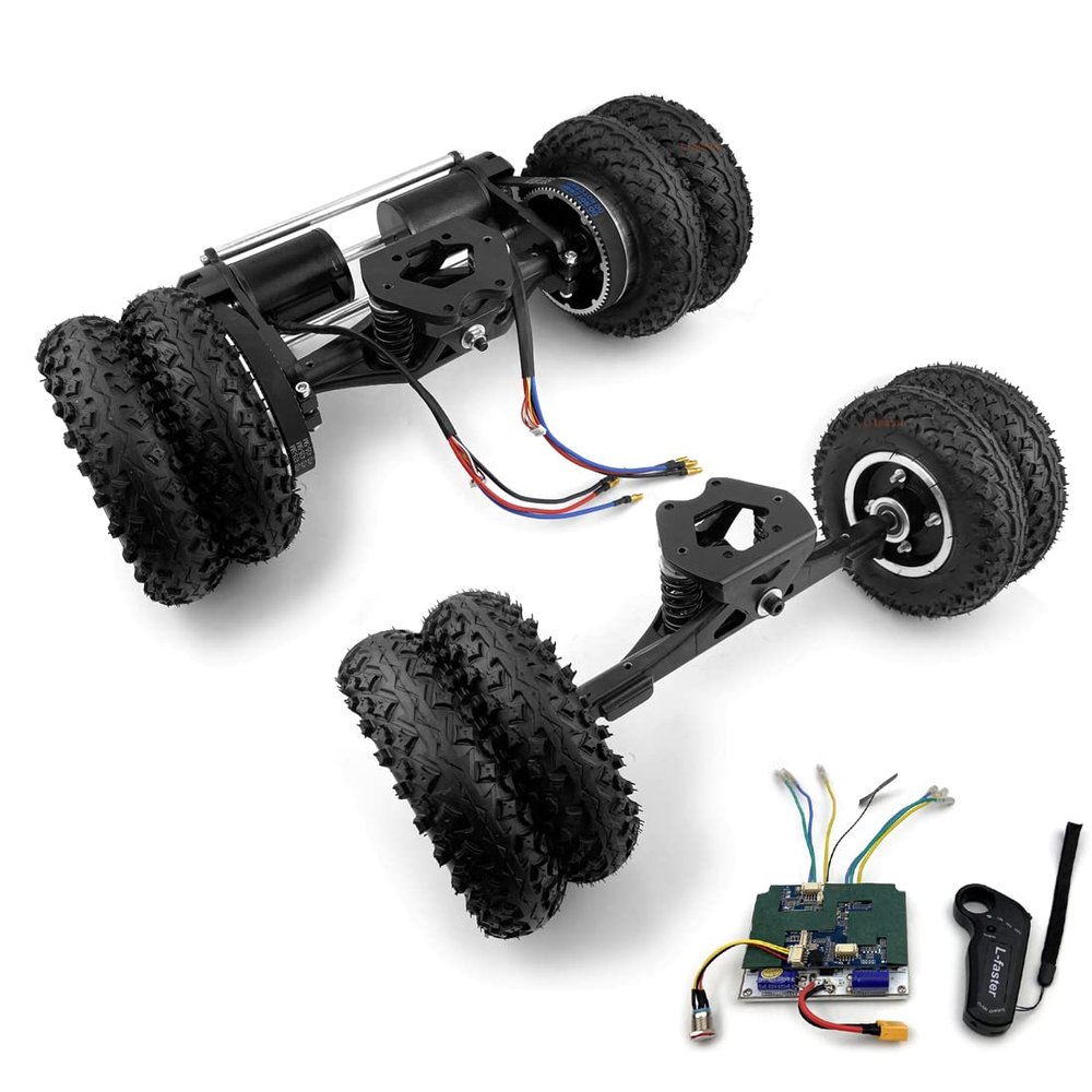 L-faster 8 Off Road Wheels Truck with Reinforced Bracket and N63 Brushless Motor for Electric Mountain Skateboard(with Controller)