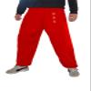 Kung Fu Pants Tai Chi and Wing Chun Bottoms Style for Women and Men Martial Arts Trousers Light and Smooth (WC Red Size XL) view 1