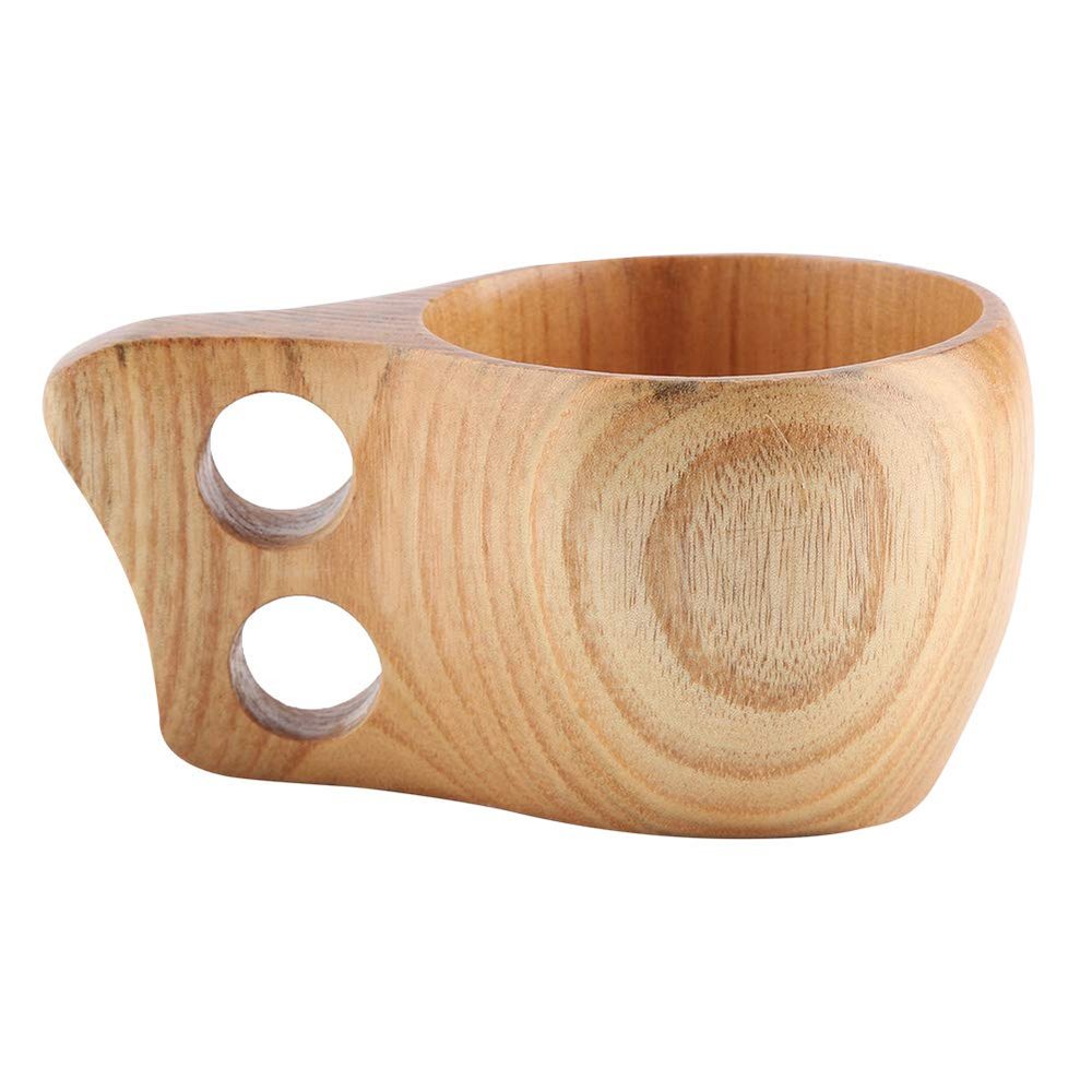 Wood Coffee Mug, Travel Coffee Mug Wooden Cup Camping Cup Portable Wood Mug Drinking Cup for Coffee Tea Milk for Home Camping Hiking(#1)