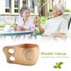 Wood Coffee Mug, Travel Coffee Mug Wooden Cup Camping Cup Portable Wood Mug Drinking Cup for Coffee Tea Milk for Home Camping Hiking(#1) view 2
