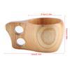 Wood Coffee Mug, Travel Coffee Mug Wooden Cup Camping Cup Portable Wood Mug Drinking Cup for Coffee Tea Milk for Home Camping Hiking(#1) view 3