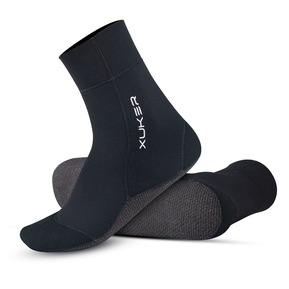 XUKER Neoprene Water Socks 3mm, Sand Proof Beach Volleyball Socks Diving Socks for Outdoor Water Sports