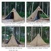 FireHiking Camping Hot Tent with Stove Jack 2-4 Person Teepee Half Inner Tent for Backpacking Hunting view 2