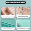 MODENGKONGJIAN Mini Jewelry Travel Case, PU Leather Travel Jewelry Organizer Box, Small Portable Portable Jewellery Storage Holder for Womens Rings Earrings Necklaces Bracelets (Black) view 4