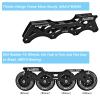 PASENDI Professional 4X80Mm Wheels Inline Skates,Outdoor Fitness Single Row Inline Skates for Adult Women Men, Black Adult Male.(US Men10-11/Women11-12/30CM) view 4