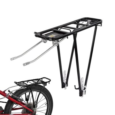 Bike Cargo Rack Cargo Universal Adjustable Bicycle Rear Luggage Touring Carrier Racks 55lbs Capacity Quick Release Mountain Road Bike Pannier Rack for 26"-29" Frames