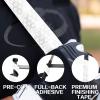 VEASAERS Bat Grip Tape Baseball Softball 2/4 Pack 40 inch 1.75mm Precut and Full Adhesive Back Pro Feel Soft Comfortable Tapes for Old Bats Handles (2 Pcs-White Hexagon) view 3