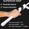 VEASAERS Bat Grip Tape Baseball Softball 2/4 Pack 40 inch 1.75mm Precut and Full Adhesive Back Pro Feel Soft Comfortable Tapes for Old Bats Handles (2 Pcs-White Hexagon) view 4