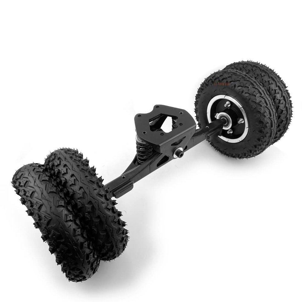 4 Wheels with 200x50 Pneumatic Off Road Tire Reinforced Truck for Mountain Skateboard Kite Landboarding