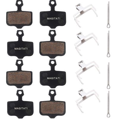 4 Pairs Semi-Metallic Bike Bicycle Disc Brake Pads Compatible with Sram Avid Elixir 1 3 5 7 9 R ER CR Mag Level TL T Sram XX X7 X9 XXWC DB1 DB3 DB5