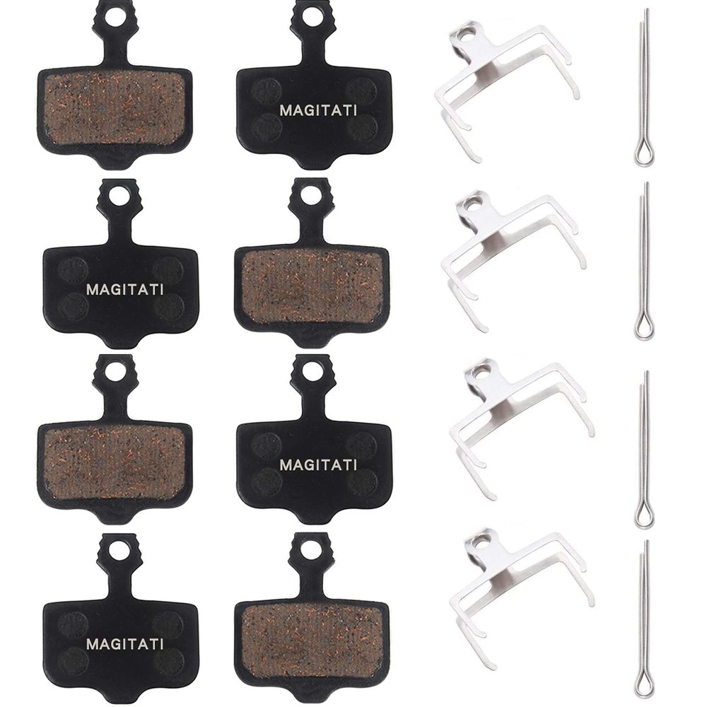 4 Pairs Semi-Metallic Bike Bicycle Disc Brake Pads Compatible with Sram Avid Elixir 1 3 5 7 9 R ER CR Mag Level TL T Sram XX X7 X9 XXWC DB1 DB3 DB5
