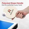 AIRBLADES Professional Ping Pong Paddles Set of 2 + Two Spare Rubbers | Pro Table Tennis Racket with Hard Carry Case |Ergonomic Handle | 5 Blades of Wood with Premium Rubber and Sponge view 3