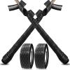VEASAERS Bat Grip Tape Baseball Softball 2/4 Pack 40 inch 1.75mm Precut and Full Adhesive Back Pro Feel Soft Comfortable Tapes for Old Bats Handles (2 Pcs-Black Hexagon) view 1