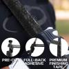 VEASAERS Bat Grip Tape Baseball Softball 2/4 Pack 40 inch 1.75mm Precut and Full Adhesive Back Pro Feel Soft Comfortable Tapes for Old Bats Handles (2 Pcs-Black Hexagon) view 3