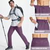 MAGCOMSEN Men's Lightweight Hiking Running Pants Dry Fit Waterproof Camping Fishing Travel Track Pants Purple Red 32 view 4