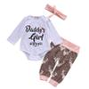 Baby Boy Summer Outfit Sets White Long Sleeve Letter Print Romper + Deer Head Print Plaid Pants + Hat (Pink Grey,12-18 Months), ZE1 view 1
