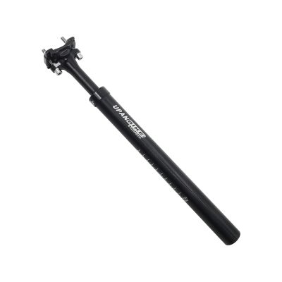 UPANBIKE Bike Suspension Seatpost 400mm Length 27.2mm 28.6mm 30.9mm 31.6mm Shock Absorber Seat Post for Mountain Bike Seat Post BMX Road Bike(31.6mm*Black)