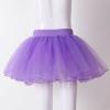 Aislor Girls Ballet Skirts 4 Layers Net Crinoline Slip Petticoat Birthday Dress up Party Underskirt Ballerina Dancewear Purple 11-16 Years view 4