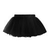 Aislor Girls Ballet Skirts 4 Layers Net Crinoline Slip Petticoat Birthday Dress up Party Underskirt Ballerina Dancewear Black 11-16 Years view 3