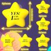 Chalyna 30 Pieces Motivational Star Stress Ball Quote Relief , 2.2 Inch PU Foam Stress Toys Bulk Sensory Star Toy Gifts for Kids Teens Adults Relieve Anxiety Party Supplies(Yellow) view 2