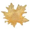U/ D Gold Leaf Shaped Small Jewelry Ring Dish Gold Leaf Trinkle Dish Jewellery Tray Plate Decorative Plate for Necklace Earrings Rings Bracelet Tray Organizer Wedding Party Decor (12 * 12cm) view 2