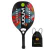 Beach Tennis Paddle Beach Tennis Racket Carbon Fiber with EVA Memory Foam Core Tennis Paddles (Black) view 1