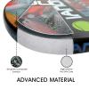 Beach Tennis Paddle Beach Tennis Racket Carbon Fiber with EVA Memory Foam Core Tennis Paddles (Black) view 3