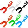 TOODOO 6 Pcs Strapped Mouth Guard Sports Mouthguard with Strap No Boil Football Boxing Mouthpiece Adult Youth Braces Soft Mouthguard for Lacrosse Basketball Hockey Wrestling(Multicolor,Adults) view 1