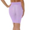 Moily Womens Shimmery Oily Bright High Waist Stocking Skirt Sheer Mesh Bodycon Skirt Miniskirt Purple One Size view 2