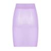Moily Womens Shimmery Oily Bright High Waist Stocking Skirt Sheer Mesh Bodycon Skirt Miniskirt Purple One Size view 4