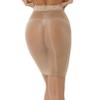Moily Womens Shimmery Oily Bright High Waist Stocking Skirt Sheer Mesh Bodycon Skirt Miniskirt Nude One Size view 4