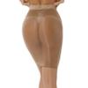 Moily Womens Shimmery Oily Bright High Waist Stocking Skirt Sheer Mesh Bodycon Skirt Miniskirt Coffee One Size view 2