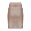 Moily Womens Shimmery Oily Bright High Waist Stocking Skirt Sheer Mesh Bodycon Skirt Miniskirt Coffee One Size view 4