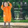 Kids Toddler Rain Suit for boys girls One Piece Hoodie Zipper Cute Cartoon Tiger Waterproof Rain Jacket 1-3 years S Size view 3