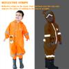Kids Toddler Rain Suit for boys girls One Piece Hoodie Zipper Cute Cartoon Tiger Waterproof Rain Jacket 1-3 years S Size view 4