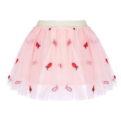CHICTRY Little Kids Girls Ballet Tutu Princess Tulle Skirt Embroidery with Heart Cherry Pineapple Pineapple&Pink 2-3 Years
