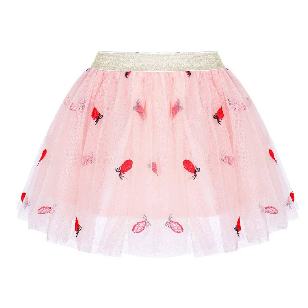 CHICTRY Little Kids Girls Ballet Tutu Princess Tulle Skirt Embroidery with Heart Cherry Pineapple Pineapple&Pink 2-3 Years