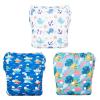 Babygoal Baby & Toddler Boys&Girls Swim Diapers, Reusable Adjustable Washable One Size Fits 6M-3T Gifts and Swimming Lessons 3 Pack 3ZSD26 view 1