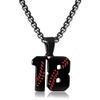 HSWYFCJY Personalized Men's Jersey Number Necklace - Stainless Steel Baseball Team Charms Pendant Gift view 1