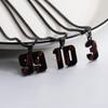 HSWYFCJY Personalized Men's Jersey Number Necklace - Stainless Steel Baseball Team Charms Pendant Gift view 3