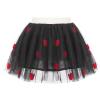 CHICTRY Little Kids Girls Ballet Tutu Princess Tulle Skirt Embroidery with Heart Cherry Pineapple Heart&Black 1-2 Years view 1
