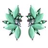 Vintage Design Crystal Earrings Women Statement Stud Earrings Women Earrings Jewelry(Mint Green view 1
