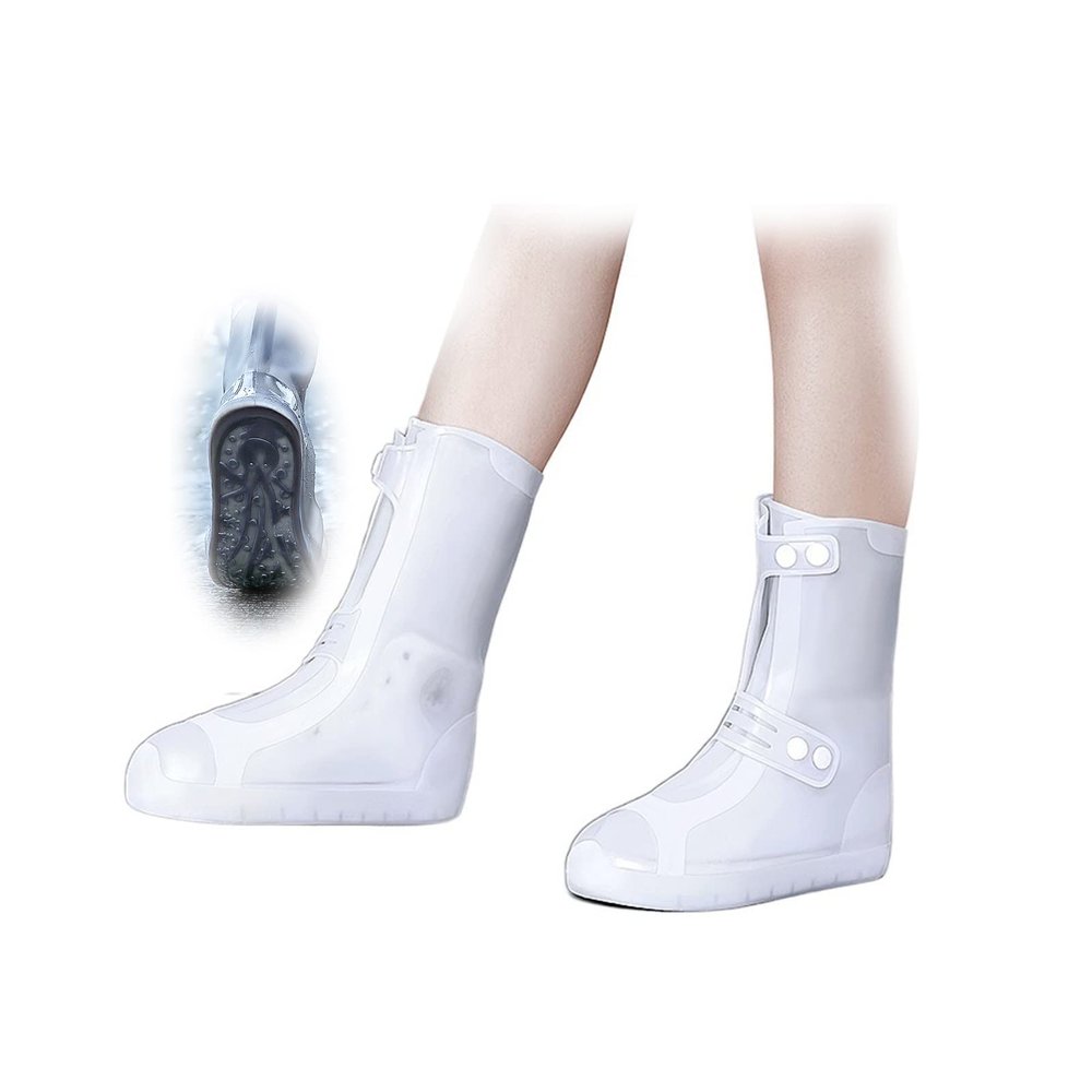 Silicone Rain Boots Foldable Rain/snow Overshoe Great Elasticity, Reusable Abrasion-resistant Non-slip Sole For Kids And Adults Waterproof Shoe Covers ( Color : C , Size : XXX-Large (30.5cm) )