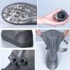 Silicone Rain Boots Foldable Rain/snow Overshoe Great Elasticity, Reusable Abrasion-resistant Non-slip Sole For Kids And Adults Waterproof Shoe Covers ( Color : D , Size : XXX-Large (30.5cm) ) view 2