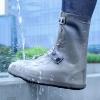 YXYECEIPENO Silicone Rain Boots Foldable Rain/Snow Overshoe Great Elasticity, Reusable Abrasion-Resistant Non-Slip Sole for Kids and Adults Waterproof Shoe Covers (Color : D, Size : Small (24cm)) view 3